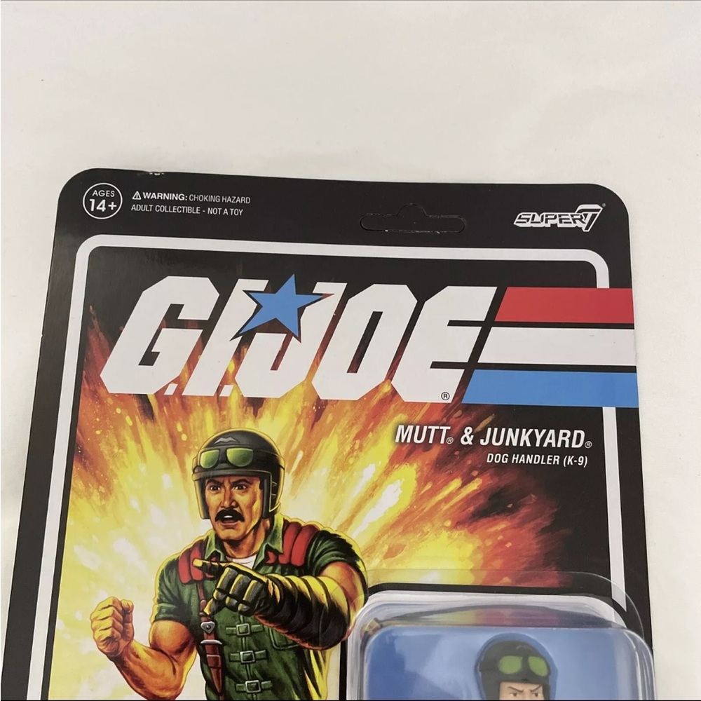 G.I. Joe Mutt & Junkyard Dog Handler Super7 Reaction 3.75” Figure New In Hand - Picture 6 of 7
